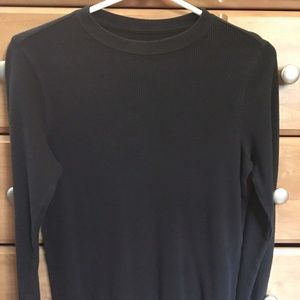 Black Urban Pipeline Long Sleeve Waffle